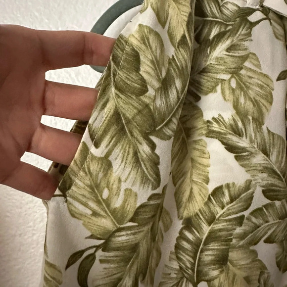 MINE Tropical Pattern Elastic Waist Pants Medium - Picture 5 of 7